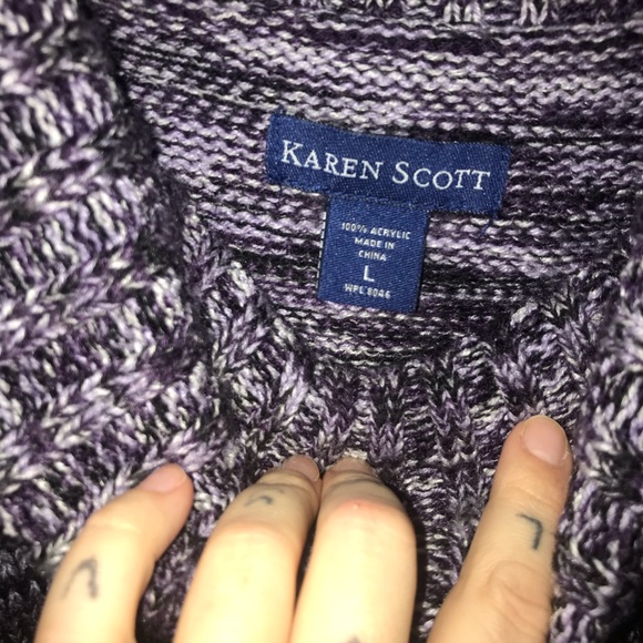 Karen Scott Short Sleeve Sweaters - Picture 2 of 3